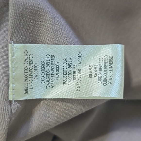 Simply Noelle Brown With White Stripes Sleeveless Dress L/XL - Picture 7 of 9